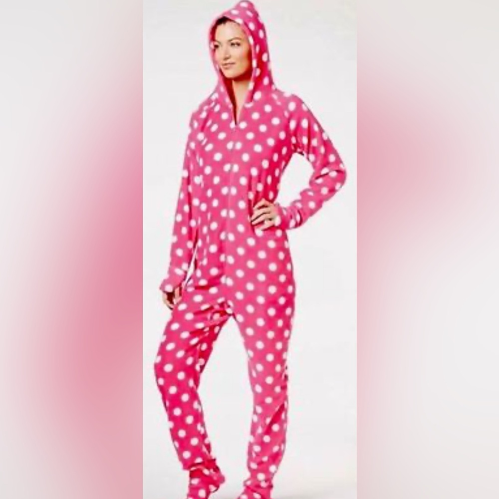 Jenni Pink Polka Dot Pajama Onesie